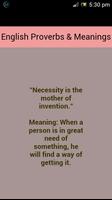 Proverbs and Meanings poster
