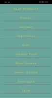 Foods and Calories Poster