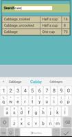 Foods and Calories captura de pantalla 3