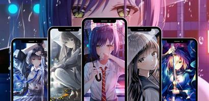 Anime Girl cewek Wallpaper 4K الملصق