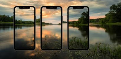 River sungai wallpaper 4K Cartaz