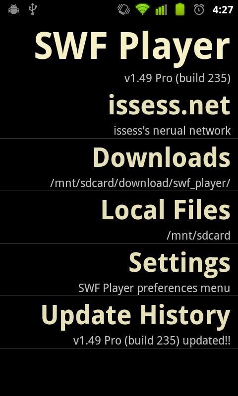 SWF Player Pro Последняя Версия 1.85 Pro (Build 500) Для Android