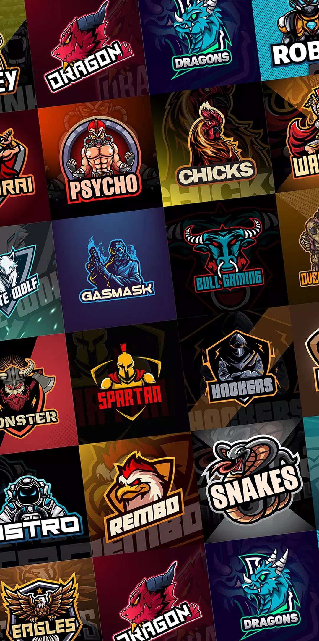 APLICATIVO para CRIAR LOGOTIPO GAMER - TIME DE E-SPORTS no CELULAR ANDROID  