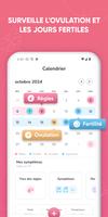 Suivi des règles et calendrier capture d'écran 2