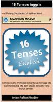 16 Tenses Bahasa Inggris ภาพหน้าจอ 1