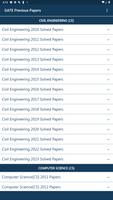 برنامه‌نما GATE Previous Papers عکس از صفحه