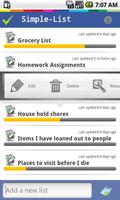 Simple List Free screenshot 1