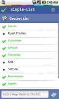 Simple List Free capture d'écran 2