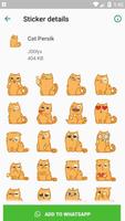 Cat Persik Stickers - WAStickerApps capture d'écran 1