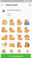 Cat Persik Stickers - WAStickerApps スクリーンショット 2