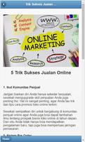 Trik Sukses Jualan Online ポスター