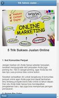 Trik Sukses Jualan Online 포스터