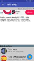 Texto a Mp3 poster