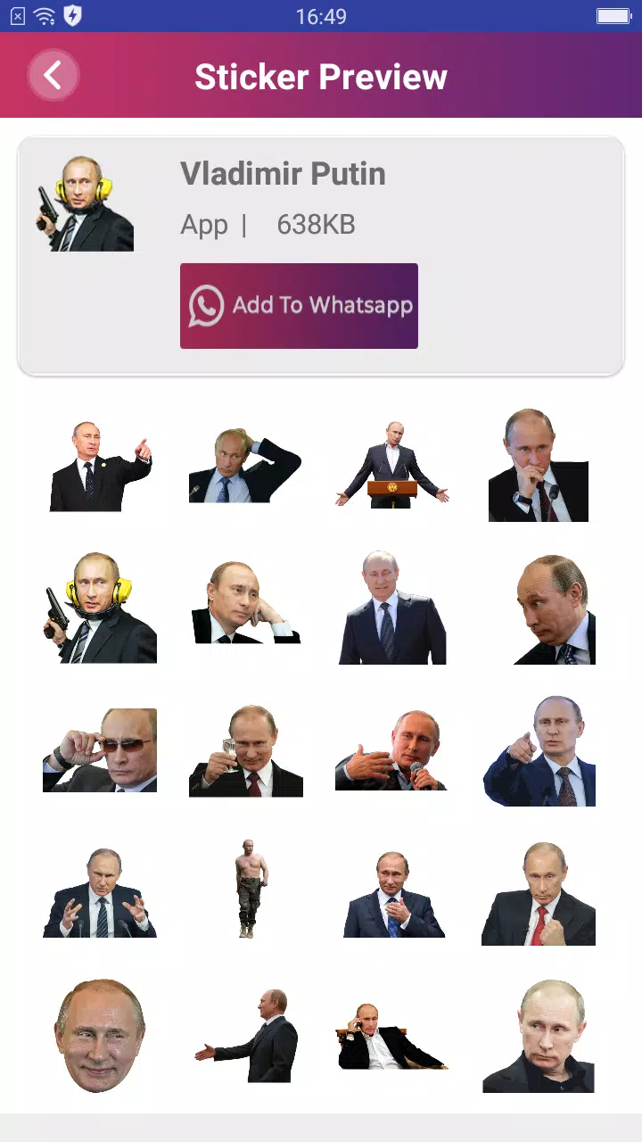 Verlaten eetlust Beweegt niet Putin Stickers For Whatsapp APK voor Android Download
