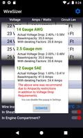 3 Schermata WireSizer - DC Voltage Drop