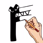 How to draw Alphabet Lore icon