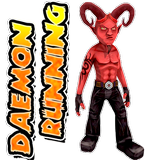 Daemon running 3D free simgesi