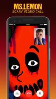 Ms. Lemon Prank Video Call captura de pantalla 2