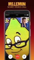 Ms. Lemon Prank Video Call captura de pantalla 3