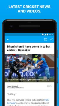 ESPNCricinfo - Live Cricket Scores, News & Videos screenshot 3