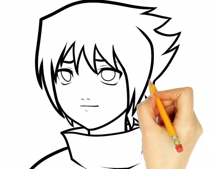 How to draw anime boy, Easy anime drawing