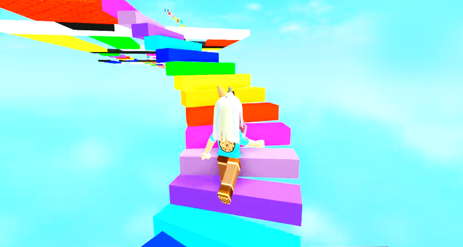 Jumping Into Rainbows Random Game Play Obby Guide Apk 2 1 Download