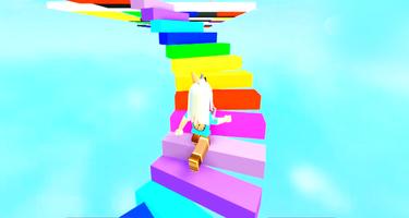 Jumping Into Rainbows Random Game Play Obby Guide Affiche