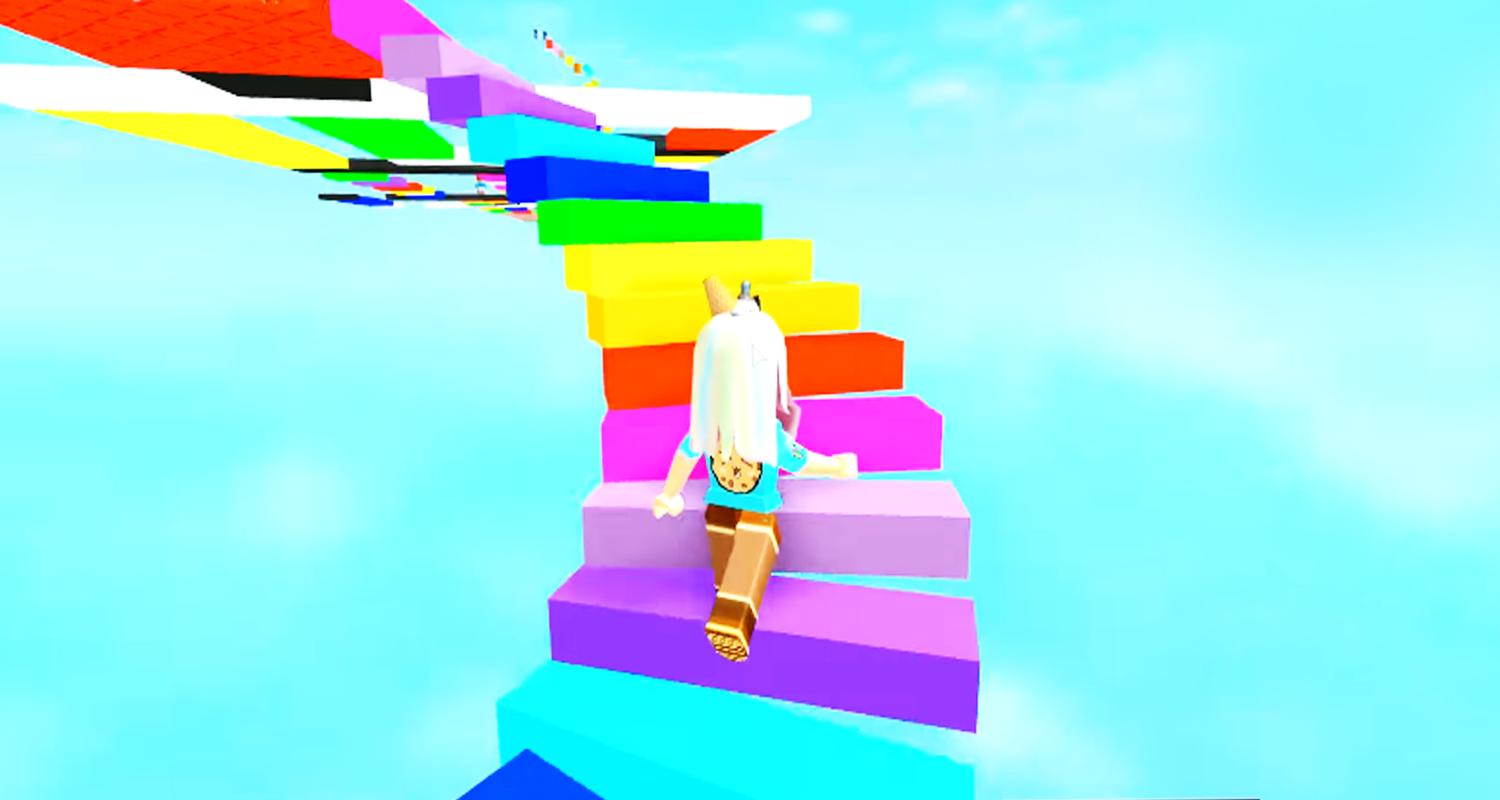 Jumping Into Rainbows Random Game Play Obby Guide For Android Apk Download - build an obby roblox icon roblox