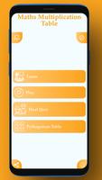 Maths Multiplication Table پوسٹر