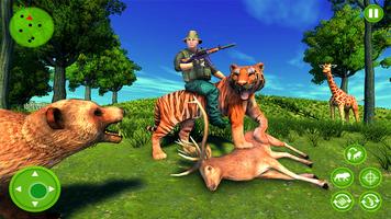 Jungle Lost Island - Jungle Adventure Hunting Game الملصق