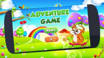 Squirrel jungle run پوسٹر