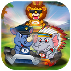 Jungle Animal Racing Track icône