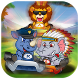 Jungle Animal Racing Track icône