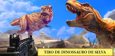 Dinossauros da selva caçador fps jogo de tiro