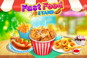 Fast Food Stand - Fried Foods постер