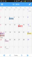 Simple Memo Calendar Plakat