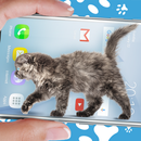 猫は電話キュートな冗談を歩きます APK