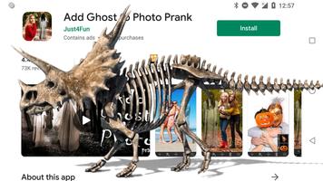 Esqueleto de dinosaurio camina en el teléfono joke captura de pantalla 1