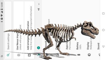 Esqueleto de dinosaurio camina en el teléfono joke captura de pantalla 2