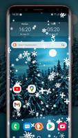 Fallender Schnee Wintereffekt Plakat