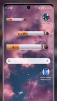 Курение Сигарет Виджет Батареи постер