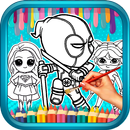 Chibi Comic Heroes Coloring Book APK