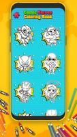 Chibi Comic Heroes Coloring Book screenshot 1