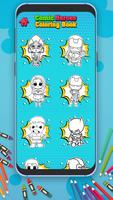 Chibi Comic Heroes Coloring Book screenshot 2