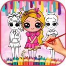 Cute Girls Coloring Book APK