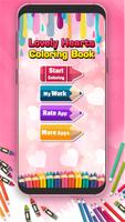 Lovely Hearts Coloring Book Poster