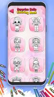 Lil Cute Surprise Dolls Easy Coloring Book 截图 1