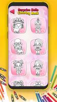 Lil Cute Surprise Dolls Easy Coloring Book 截图 2