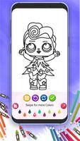 Lil Cute Surprise Dolls Easy Coloring Book تصوير الشاشة 3