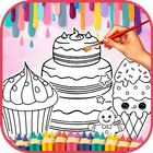 Cute Sweet Food Coloring Book icon